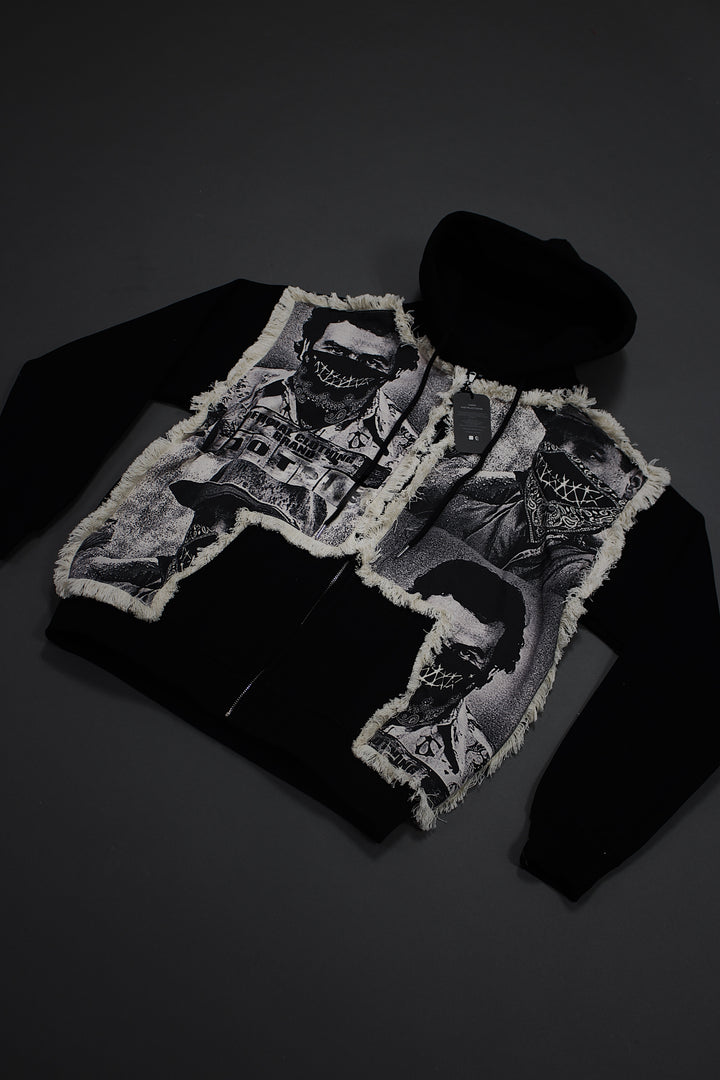 Chapo X Escobar 10T Zip Up BLACK