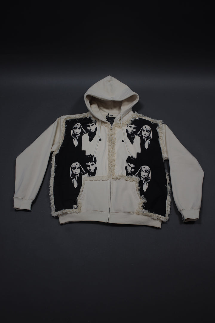 Scarface X Elvira Zip Up CRÈME