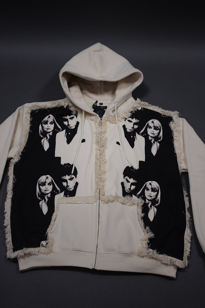 Scarface X Elvira Zip Up CRÈME