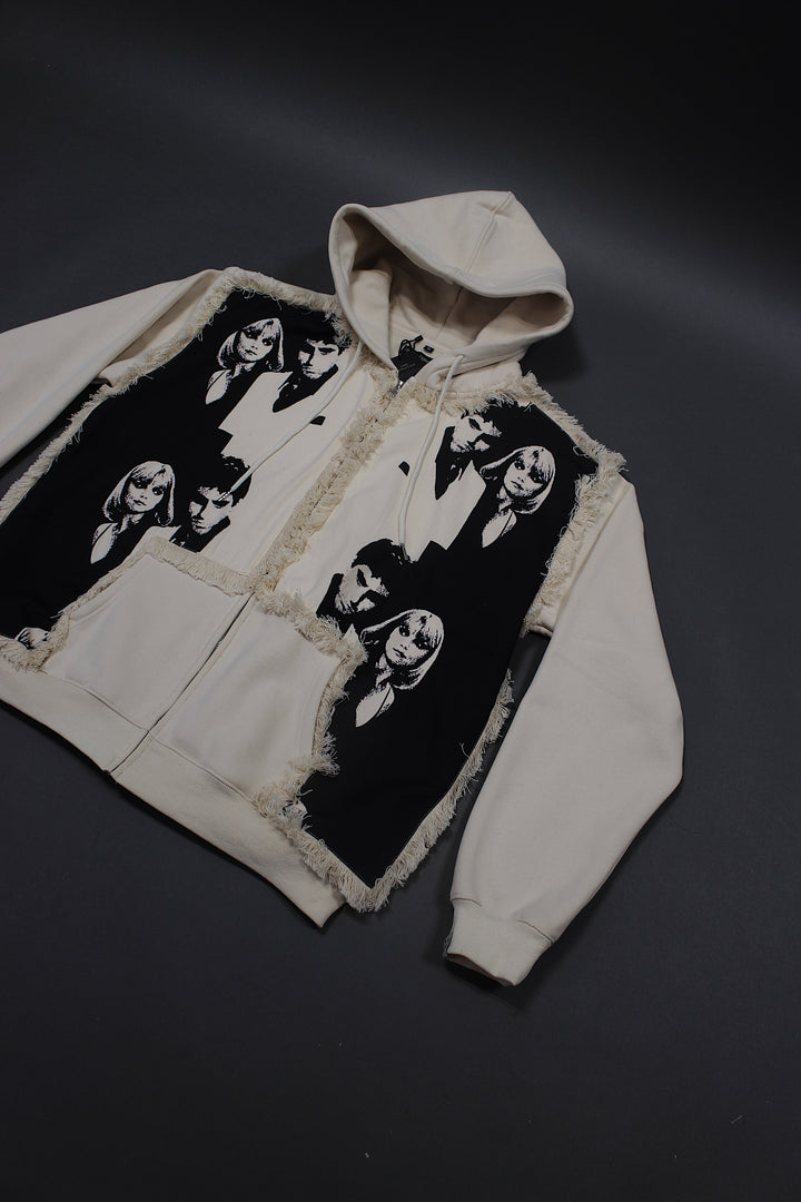 Scarface X Elvira Zip Up CRÈME